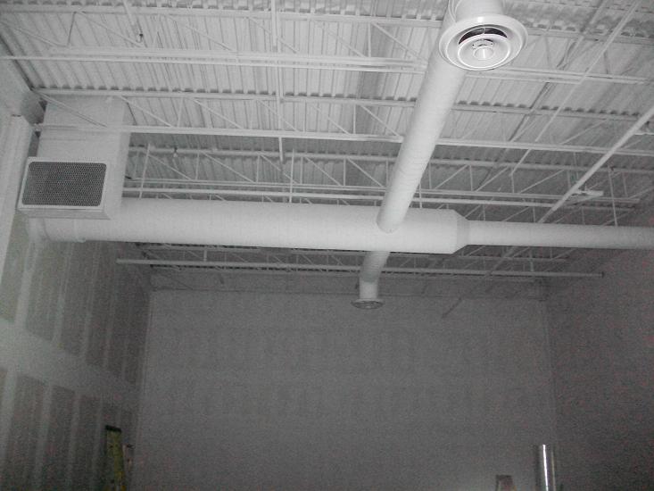 Painting Industrial Ceiling Finished Clean State Painting